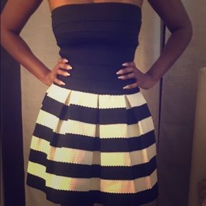 Black and white dress